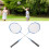 LEIJIAER Badmintonschläger-Set für 2 Spieler, 12