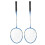LEIJIAER Badmintonschläger-Set für 2 Spieler, 8