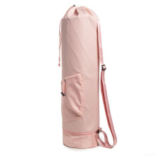 Yoga mat bag with adjustable strap and waterproof design for convenient storage, Pink