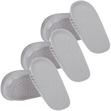 Semelles rehausse-talons invisibles, rehausse de 2,5 cm, semelles en gel avec tissu anti-transpiration, coussinet de soutien antidérapant pour un