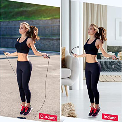 Fitness Warrior, Εργονομικό Σχοινάκι Άλματος, Συμπεριλαμβάνεται Μετρητής Βαρών, 2