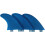 3pcs Removable Kitesurfing Fins Surfing Blue 2