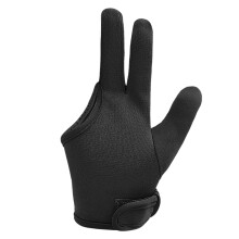 Professional Heat Resistant Glove for Hair Styling and Curling Wand, Adjustable OneSize Fit, Black Left