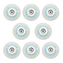 Roller Skate Wheels 80mm 90A 8Pack Inline LED Flashing Blue Replacement Wheels