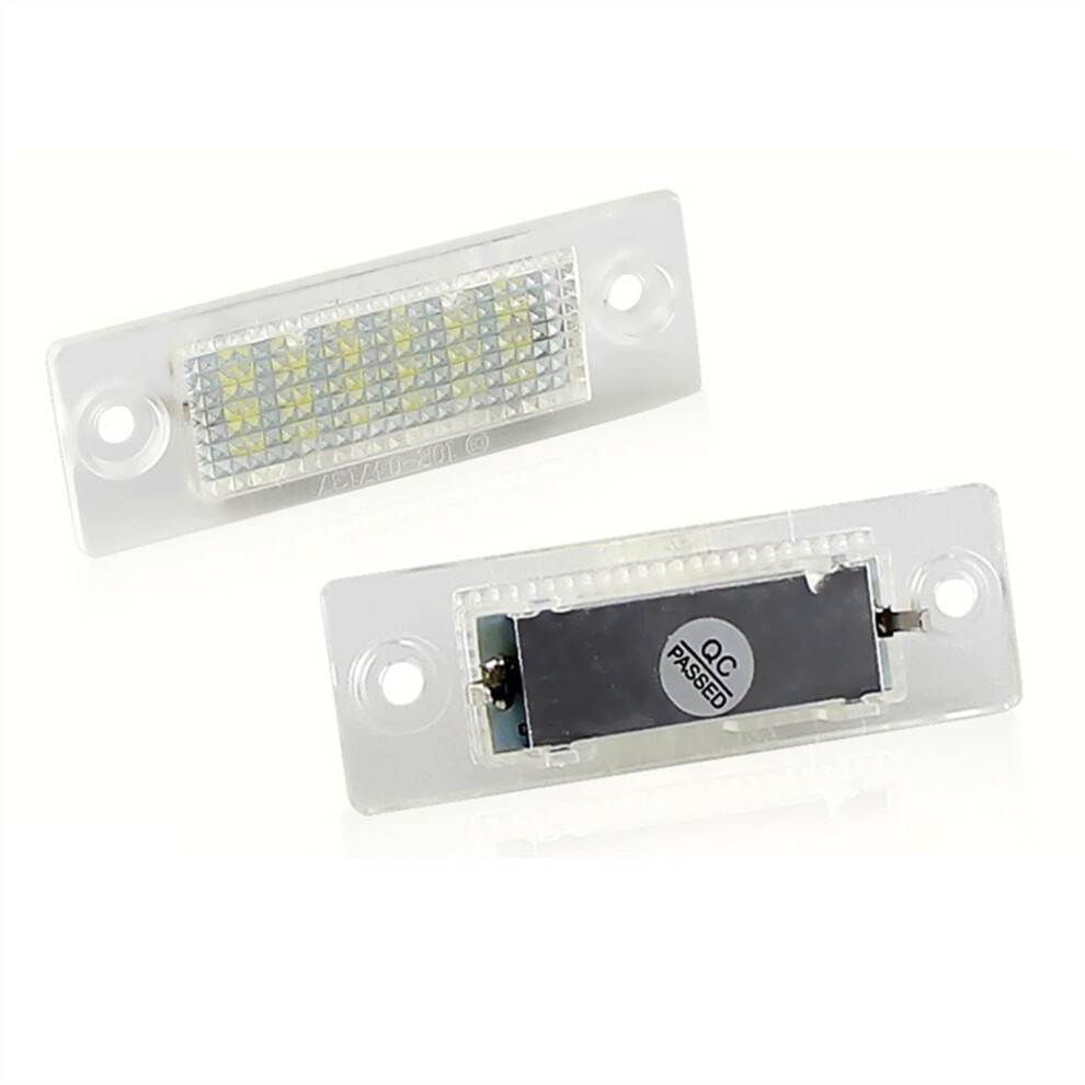 2Pc Number License Plate For Golf Mk5 Jetta Touran Passat B5.5/B6 Superb Light 9339159735206