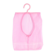 Saco coletor de roupas com prendedor e cabide giratório, saco de malha para pendurar, ideal para organização doméstica, solução de