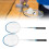 2PCS Professioneller Badmintonschläger mit 12