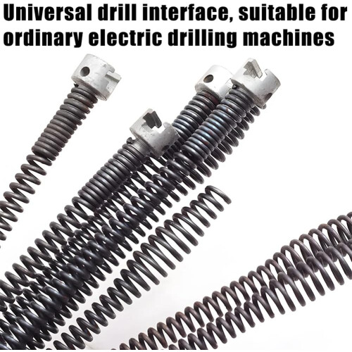 Pipe Dredging Tool Spring Pipe Unblocker for Sinks, Basins, Bathroom and Kitchen Drains, Sewer Pipe Cleaner Easy Install 1
