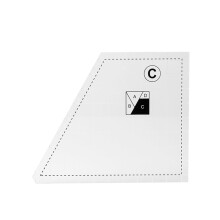 3/4/5 Pieces Acrylic Rulers for Accurate Measurements Clear Quilting Patchwork Ruler for Cutting Fabrics 4 Piece Set C