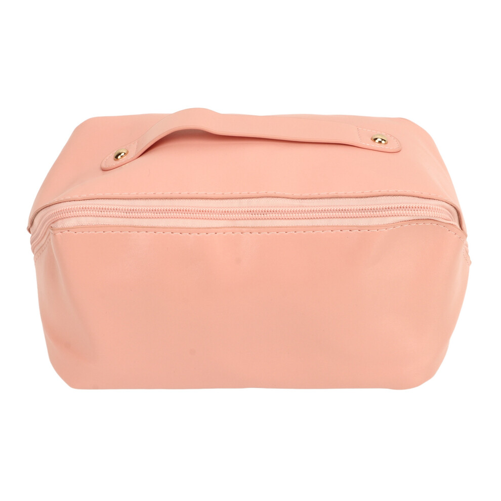 Large Capacity Cosmetic Organizer Waterproof PU Leather Travel Makeup Bag With Special Ambience Smooth Zipper Durable Material Roomy Space For Women