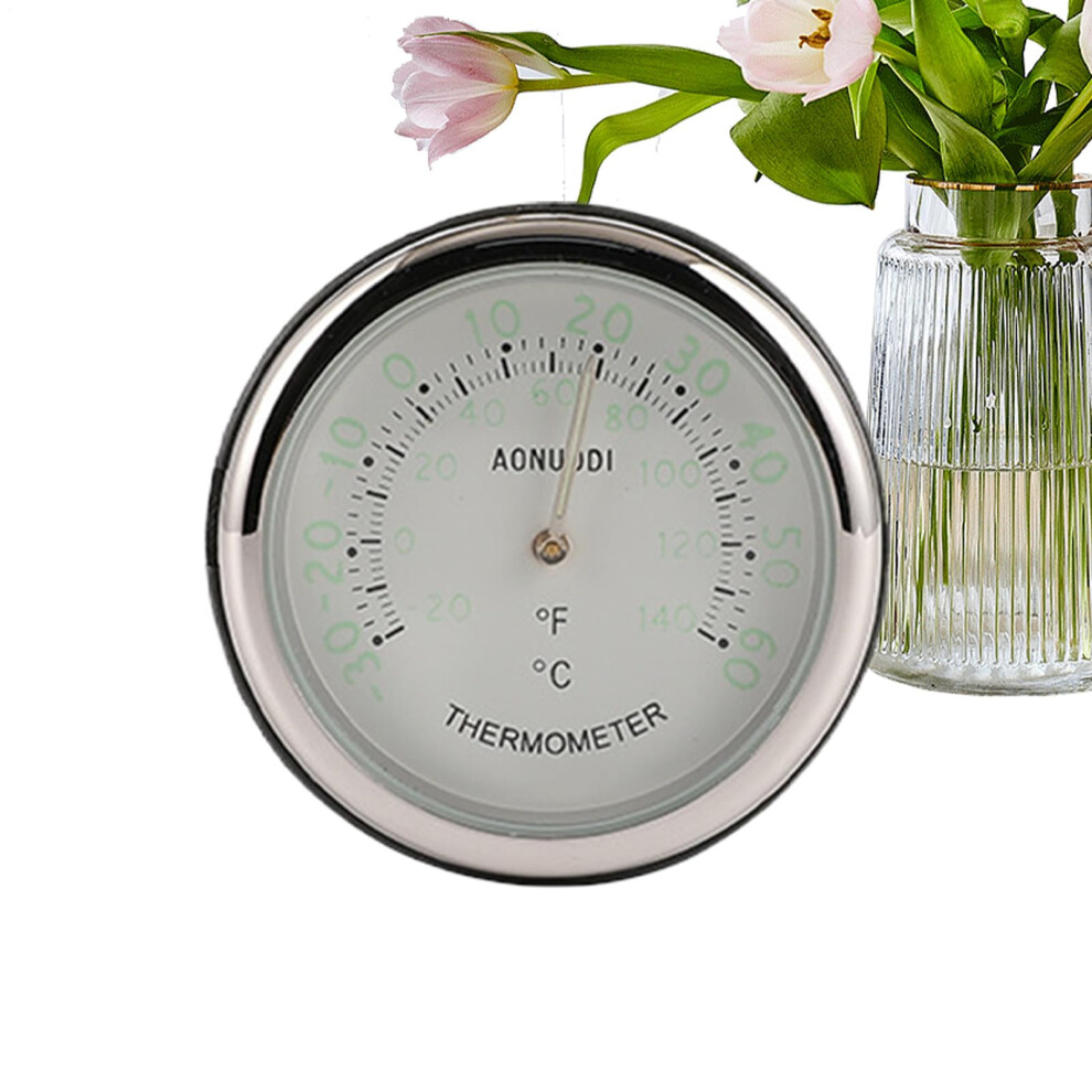 Car Dashboard Clock With Temperature And Humidity Display, Luminous Mini Gauge For Suvs Trucks Rvs Boats White 9339159736104