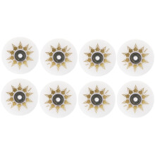 Inline Skate Wheels 8 Pack 72mm 76mm 80mm 90A PU White Indoor Outdoor Replacement Wheels For Beginner Skates