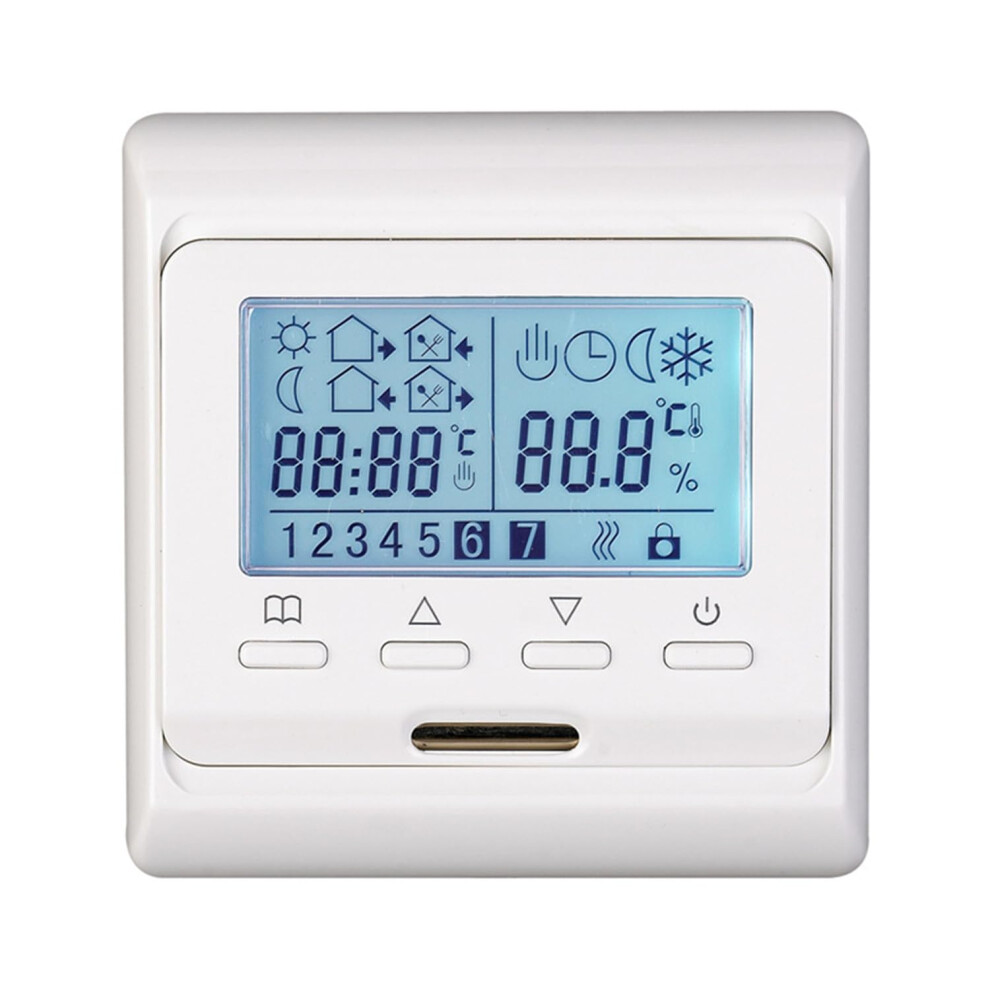 220/230V 7Day Lcd Programmable Electric Floor Heating Thermostat Digital Lcd Controller Panel 16A Radiant Floor Heating 9119770189349