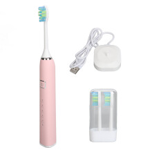 Escova de dentes elétrica inteligente 38000VPM, cabeça de escova para limpeza profunda e remoção de placa, recarregável via USB, à prova