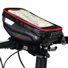 Bolsa para quadro de bicicleta, revestimento rígido em EVA que oferece proteção incomparável, compatibilidade universal até 6,8 polegadas, tela