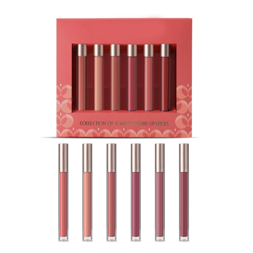 Matte Liquid Lipstick Set Matte Lipstick Lip Stains Long-SET B