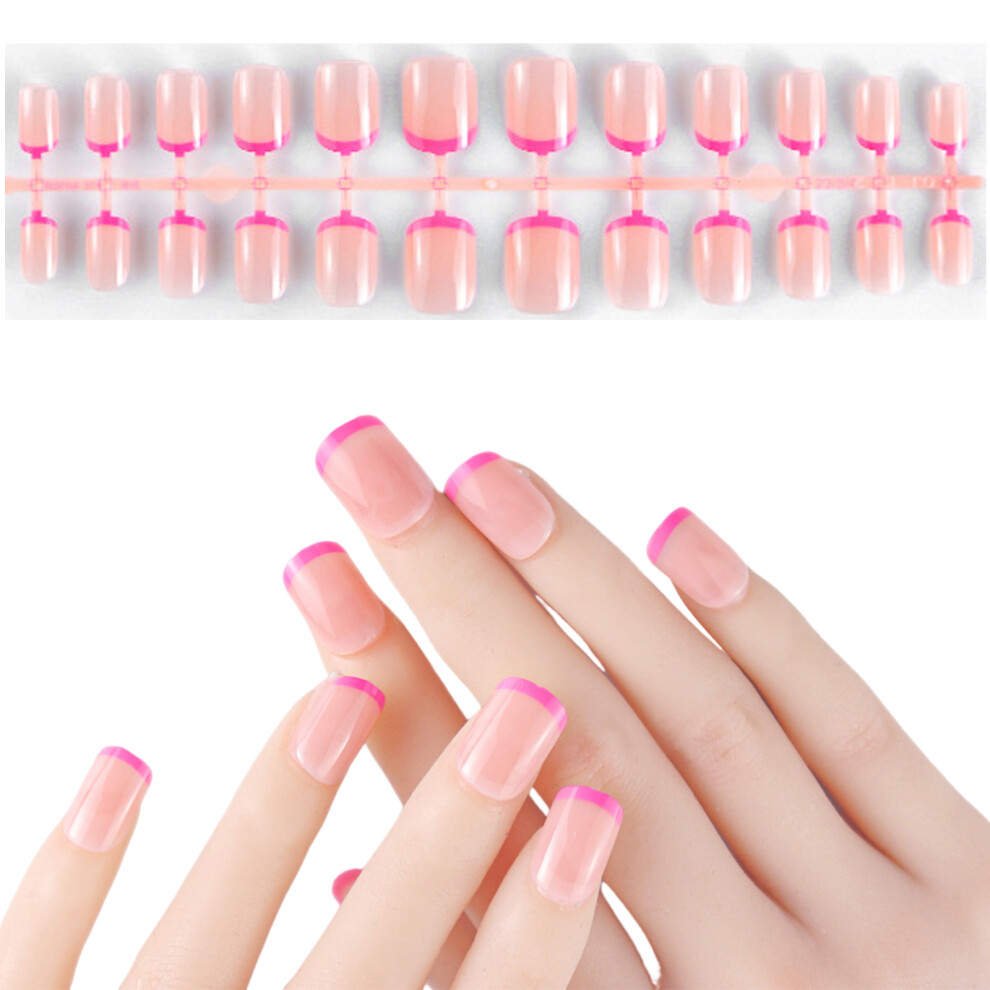 600x Almond False Nails Press On Nail French Tip False-HLBG04