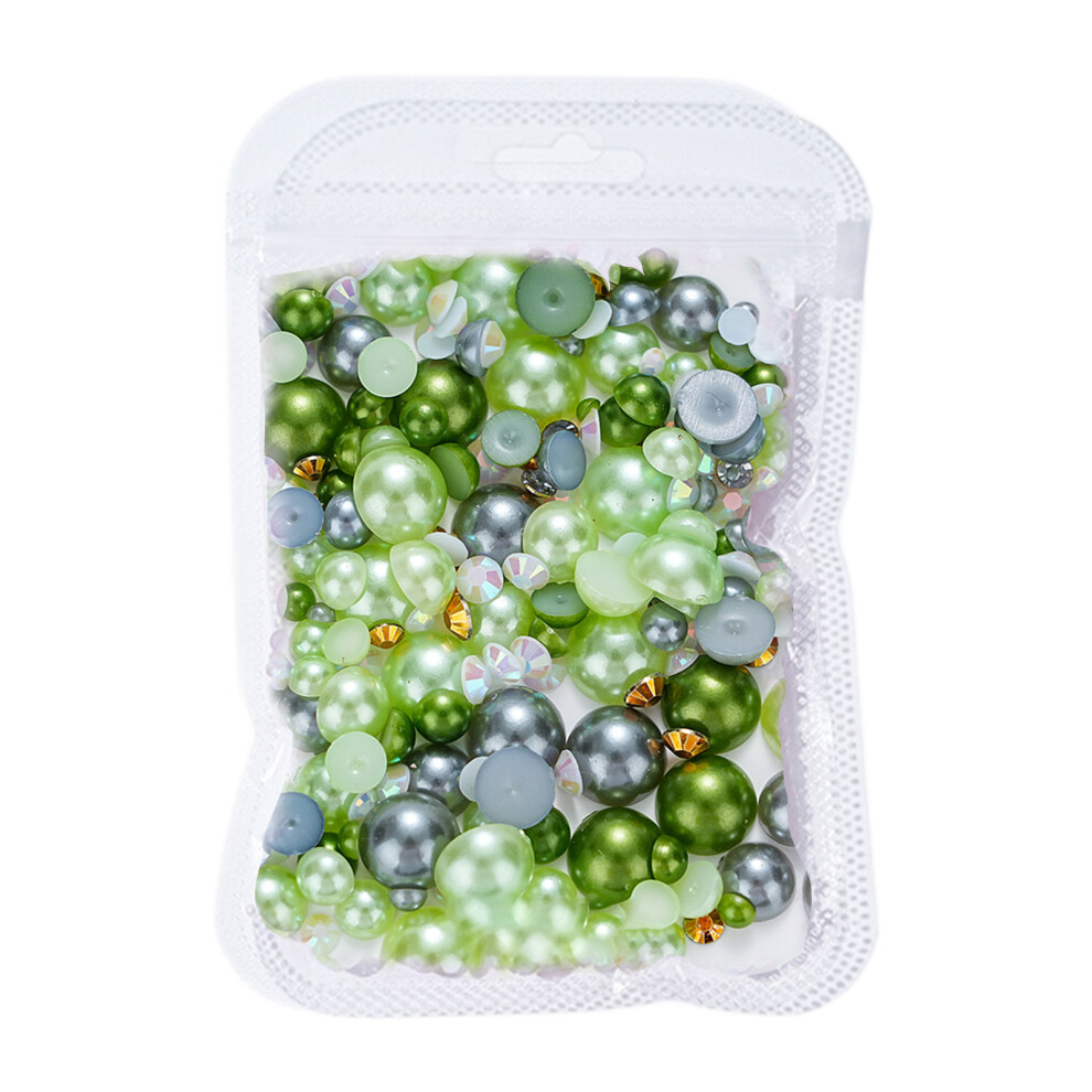 Flat Back Pearls Nails Art Charms 3D Nail Pearls Resin-SZ009