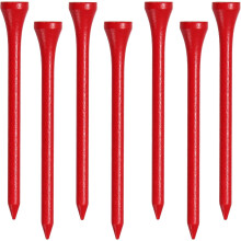Professionelle golftees i træ, bionedbrydeligt materiale, 2 3/4 tommer golftee, standardstørrelse for optimal præcision og afstand, giftfri