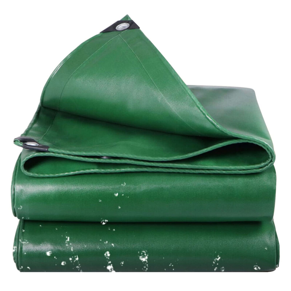 Durable Green Waterproof Tarp, 4X6m, 0.4Mm, Multipurpose Rain Cover, Camping, Fishing, Tent, Caravan 9001264349530
