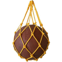 Sac de basket-ball avec filet, sangles épaisses, sac en maille résistante et imperméable, idéal pour les activités sportives en extérieur.