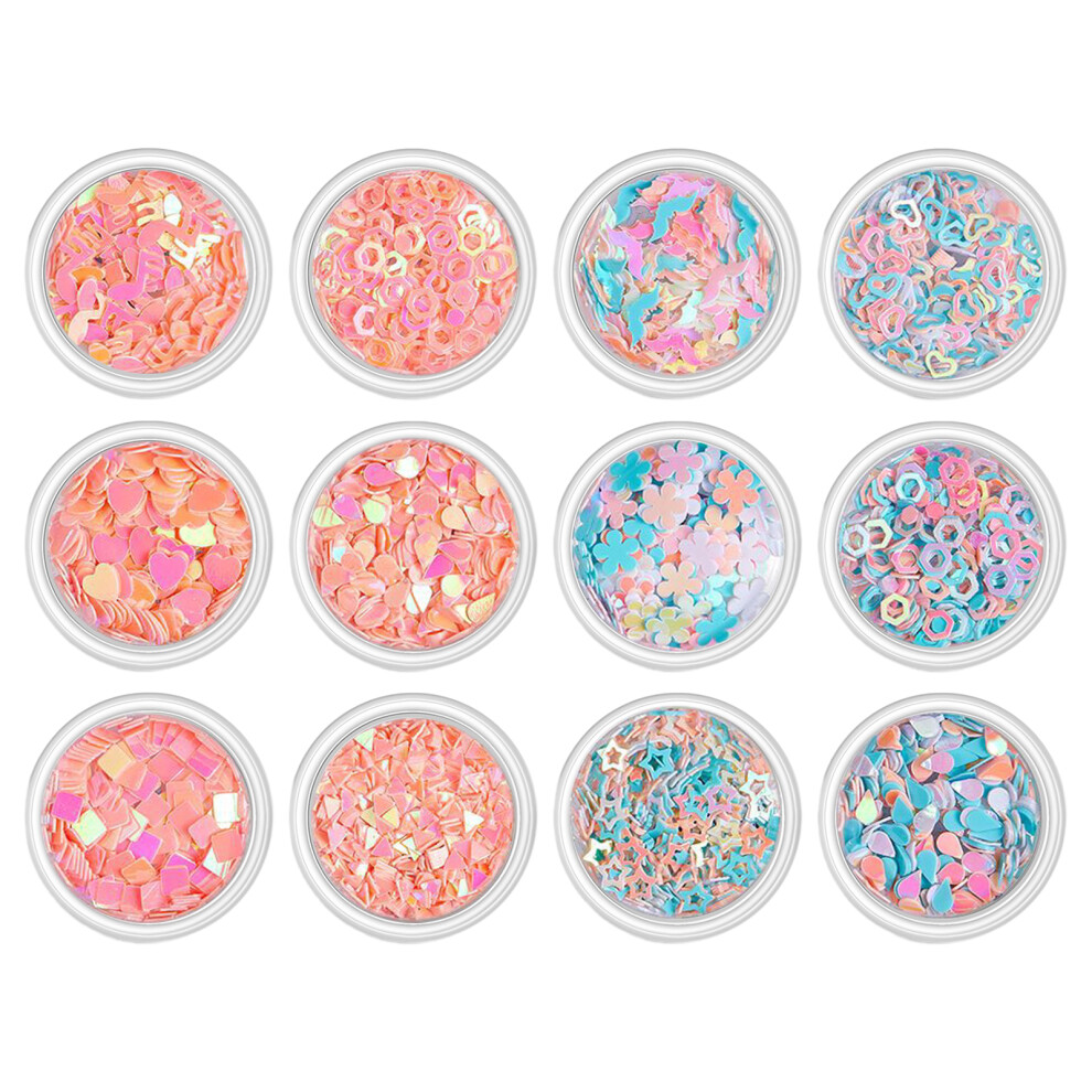 12Box 3D Charms Designs Acrylic Butterfly Flower Bear-12Y085