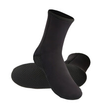 Diving Socks Neoprene Socks with Silicone Grip and Pressure Support Water Boots for Swimming, Snorkeling and Surfing Black M(3941)
