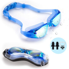 Schwimmbrillen-Set (2er-Pack), beschlagfrei & UV-Schutz, wasserdicht, bequeme Passform für Damen, Herren und Jugendliche, verstellbare Riemen,