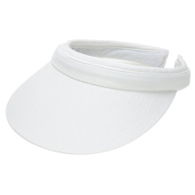 Damehatt med klips, UV-beskyttende solskjerm med justerbar design for utendørs bruk, fuktighetstransporterende frottépannebånd for golf og tennis,