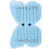 Eyelash Extension Stand Butterfly Shape-blue digital butterf 1