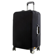 Suitcase Protective Cover, Elastic Travel Cover, Reusable, black, 26–28 inches