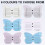 Eyelash Extension Stand Butterfly Shape-blue digital butterf 4