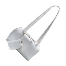 Women Bag Fashionable Armpit Bag Square Shoulder Bag-White