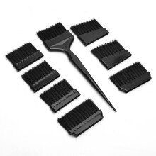 Ergonomic Hair Color Applicator Comb With Gentle Bristles-Black