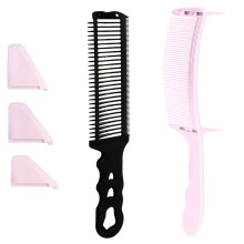 2x/Set Hair Cutting Positioning Comb Set-Pink and black