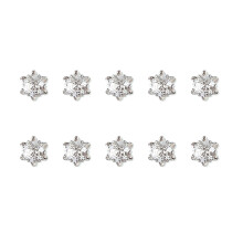 10x Heart Nail Rhinestones Nails Art Charms Irregular-style 06