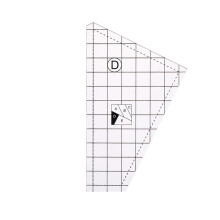 3/4/5 Pieces Transparent Acrylic Ruler for Cutting Fabrics, Measuring, Sewing, Patchwork Ruler for Quilting, Embroidery, Crafts Ref: 6461