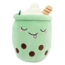 Boba Plüschtier, weiches Kawaii-Kissen mit einzigartigem Milchbecher-Design, Kuscheltiergeschenk für Kinder und Erwachsene, elastischer,