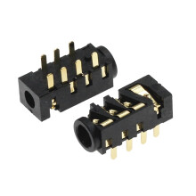 10Pcs PJ393 GoldPlated 3.83 EightFoot 7 Foot, Section 4 Dip 7Pin 3.5Mm Headphone Jack Audio Jack
