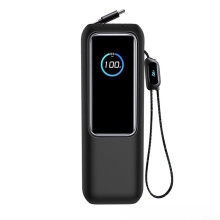 Silicone Protective Shell For Power Bank Black Designed For  Drop Protection And Port Access