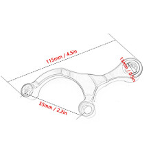 Schaltstabilisator aus Aluminium für Tenere 700 Rally 2019–2023, Blau