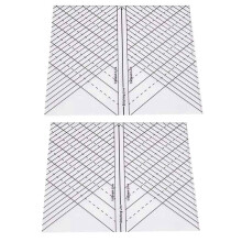 2X Straight Arc Quilting Ruler, Quilt in a Day Sew Straight Ruler, 1Pack Ref: 3680
