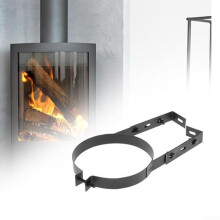 Chimney Pipe Holder Bracket Flue Liner Clamp, Adjustable Hanging Clip, Stainless Steel Stove Pipe 150mm Chimneys