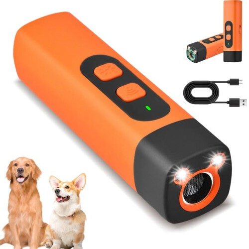 Dog Bark Deterrent Device 3Mode Anti Barking Device With LED Flashlight For Dog Training