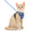 Cat Harness, Adjustable with Leash, for Small Medium Large Cats (Blue, XS) 1
