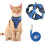 Cat Harness, Adjustable with Leash, for Small Medium Large Cats (Blue, XS) 3