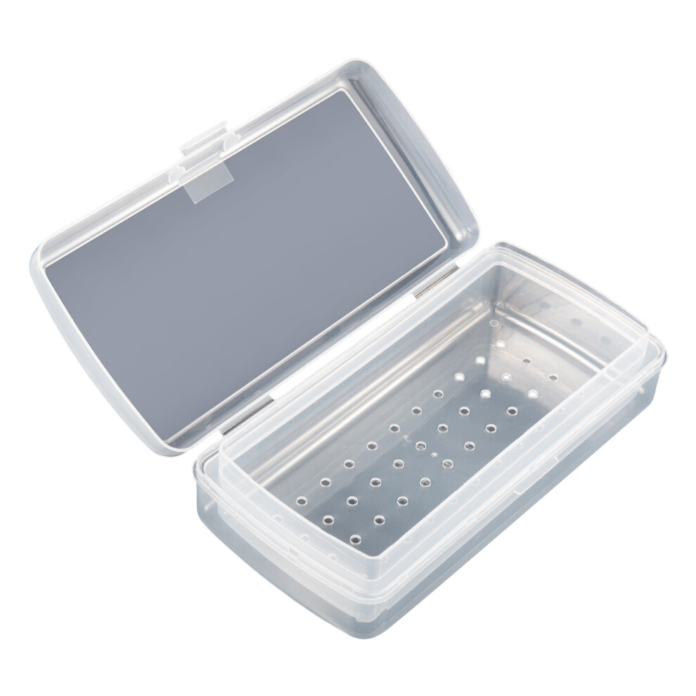 Hygienic Manicure Tool Cleaning Box With-Transparent color