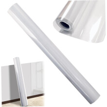 Clear Wall Protector 18x197'' Electrostatic Film Waterproof Kids Writing Board Removable Backsplash For Trash Can