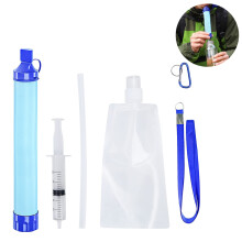 Cannuccia filtrante personale per l'acqua, materiale per uso alimentare per attrezzature di emergenza, tecnologia di filtrazione avanzata, design