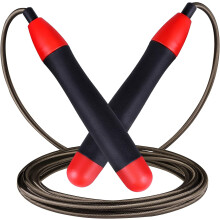 Tragbares Speed-Springseil für Damen und Herren, selbstverriegelnde, leichte und rutschfeste Aluminiumgriffe, automatischer Trainingsbegleiter,